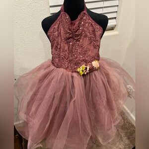 Weissman 6227 MC ( Girls 10/12‎ ) Purple Red Dance Ballet Tap Costume Tutu Dress